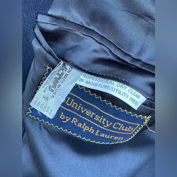 Polo University Club Ralph Lauren Virgin Wool Sportcoat Jacket Blazer Mens large - Picture 16 of 17